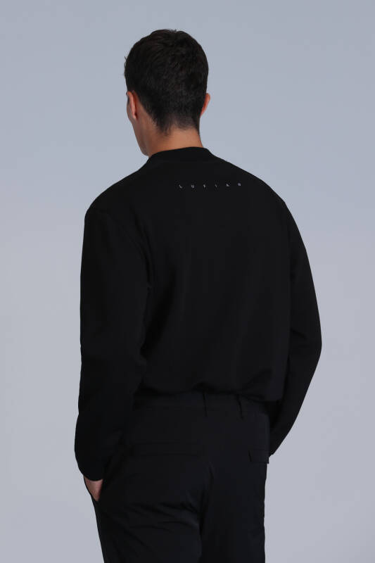 Luther Erkek Sweatshirt Siyah - 6