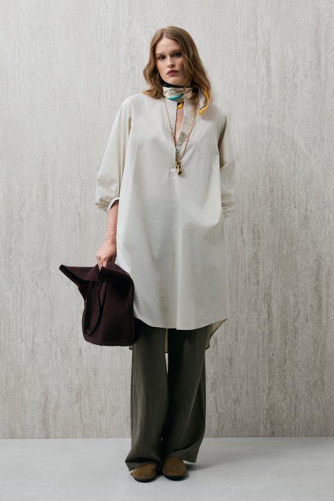 Mabel Kadın Elbise Bej - Lufian