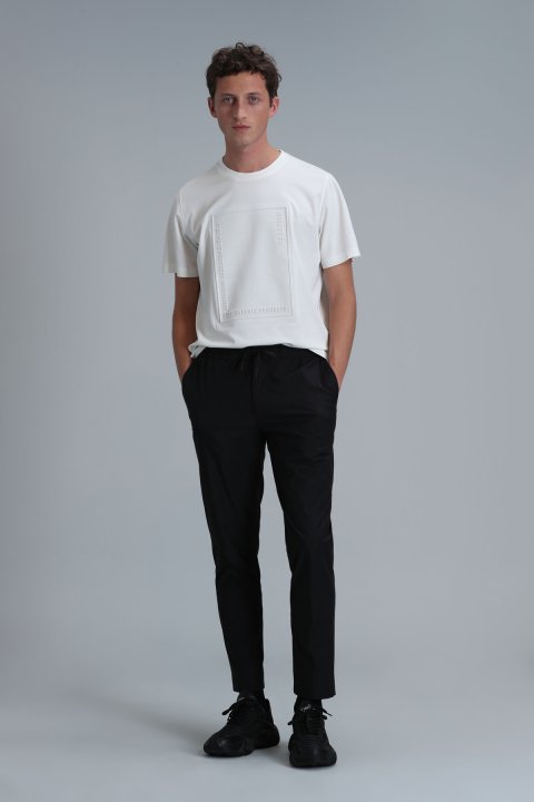 Mabel Modern Grafik T- Shirt Kırık Beyaz - Lufian (1)