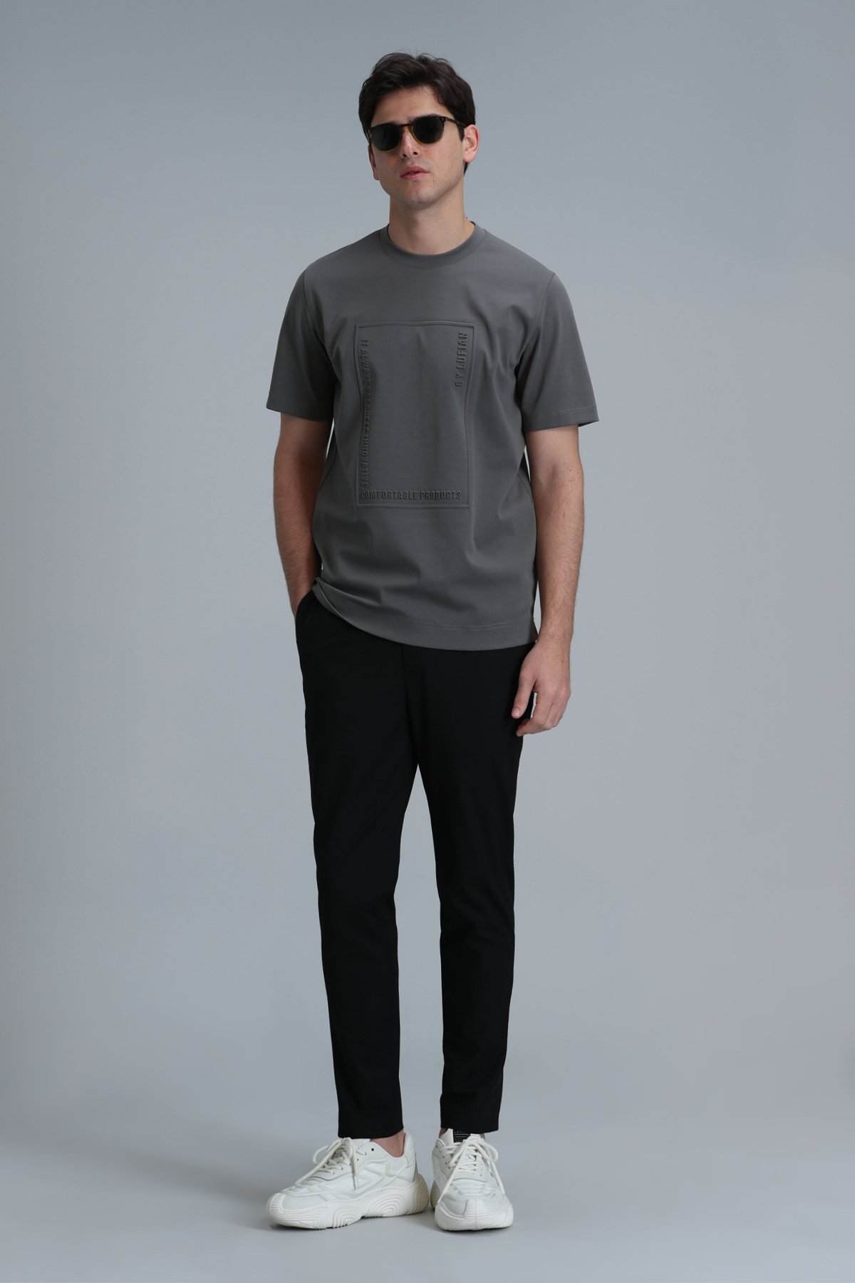 Mabel Modern Grafik T- Shirt Zeytin Yeşili - Lufian (1)