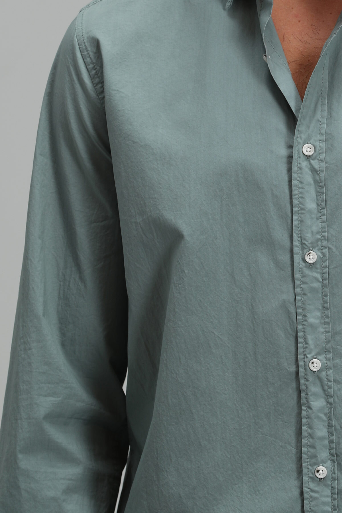 Makro Erkek Smart Gömlek Comfort Slim Fit Yeşil