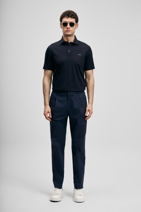 Malrıc Smart Erkek Chino Pantolon Slim Fit Lacivert - LUFIAN