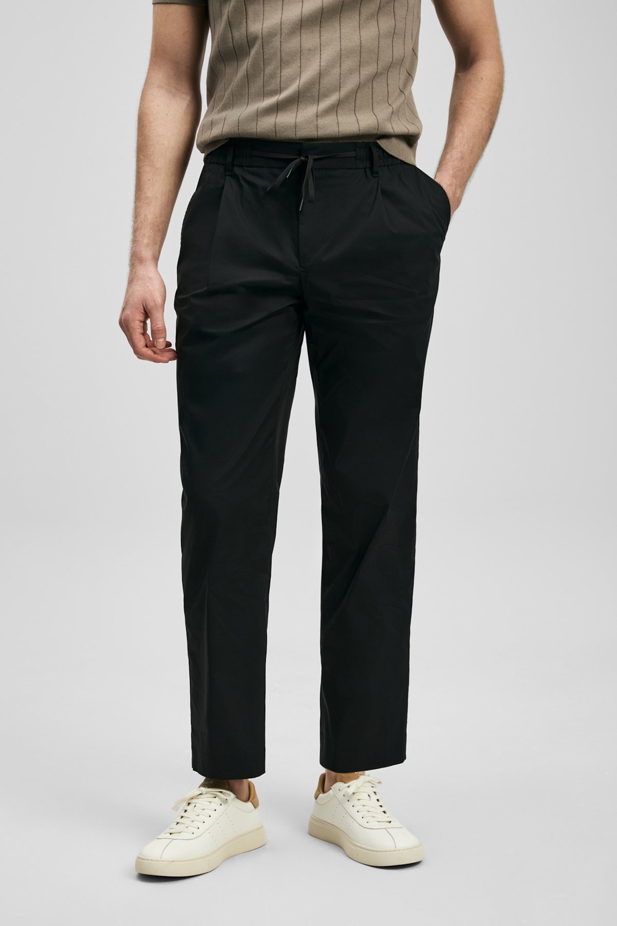 Malrıc Smart Erkek Chino Pantolon Slim Fit Siyah - Lufian (1)