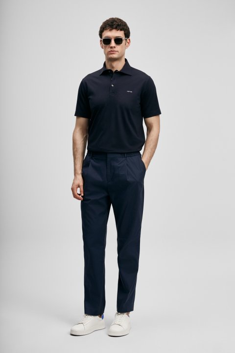 Malrıc Smart Men's Chino Pants Slim Fit Navy Blue - Lufian (1)
