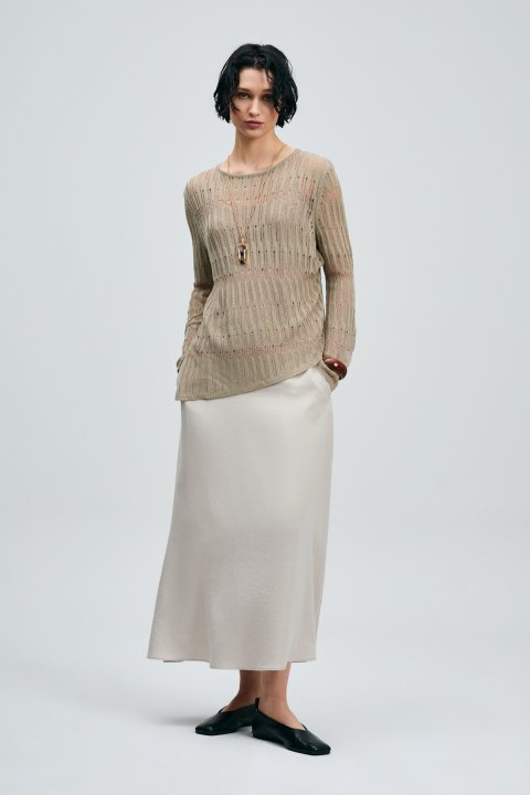 Malta Kadın Etek Ekru - Lufian (1)