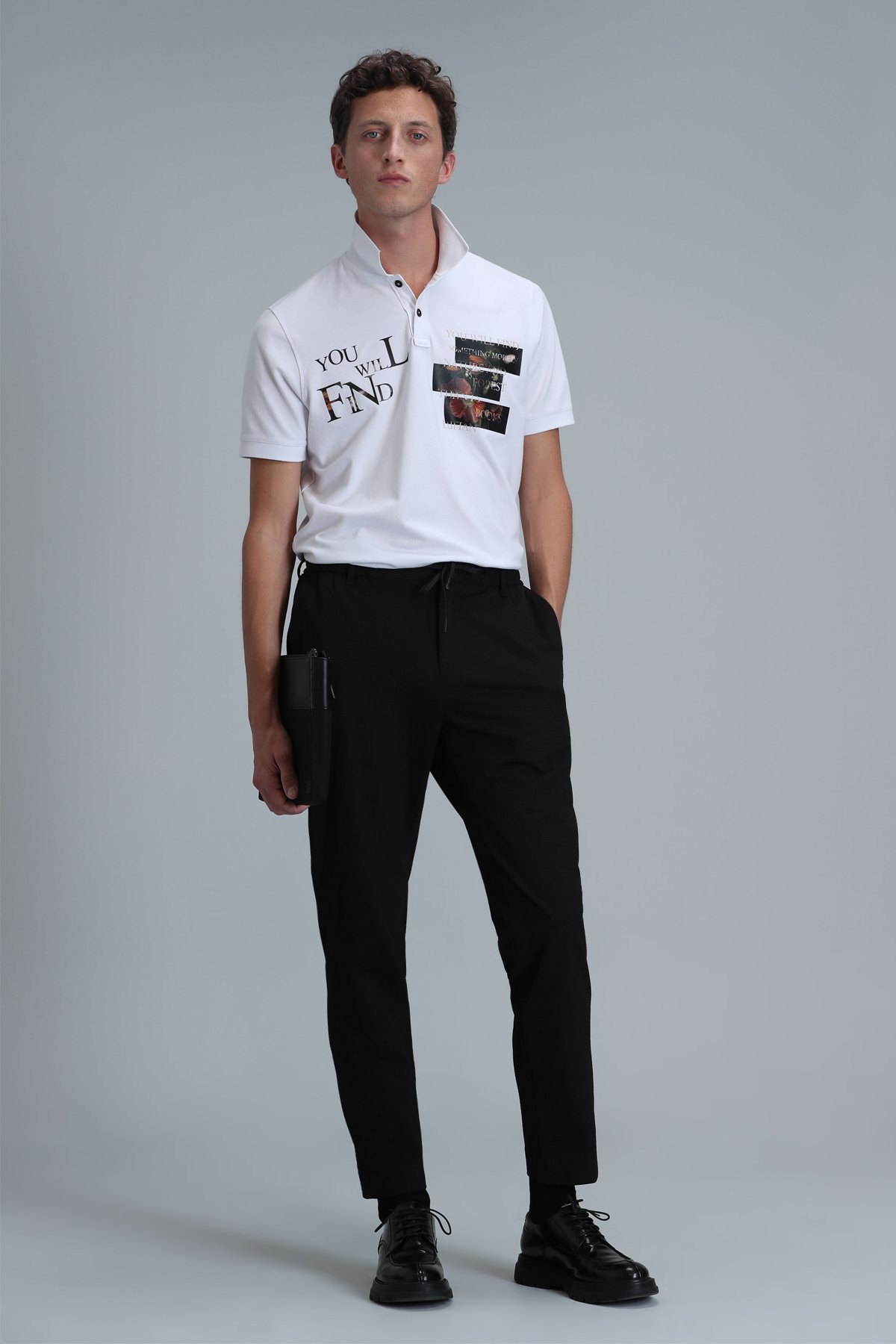 Mandy Smart Erkek Polo Tişört Beyaz - Lufian (1)