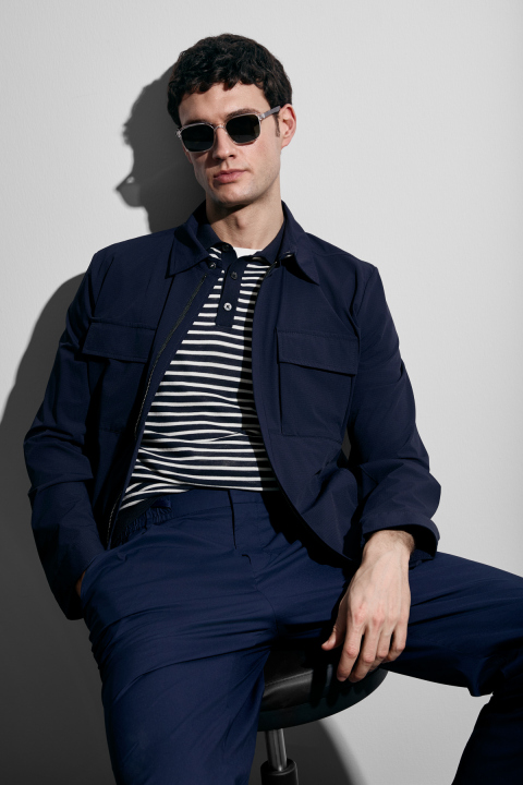 Marco Erkek Pamuklu Kazak Koyu Lacivert - Lufian