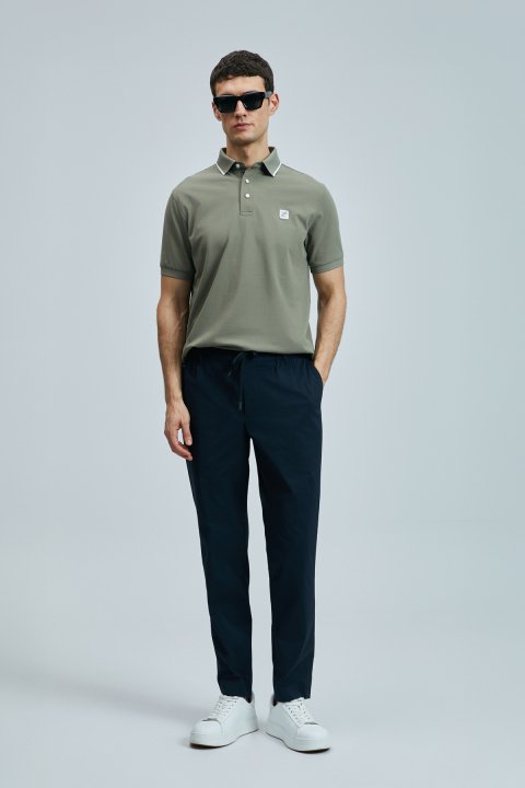 Marco Smart Erkek Chino Pantolon Slim Fit Lacivert - Lufian