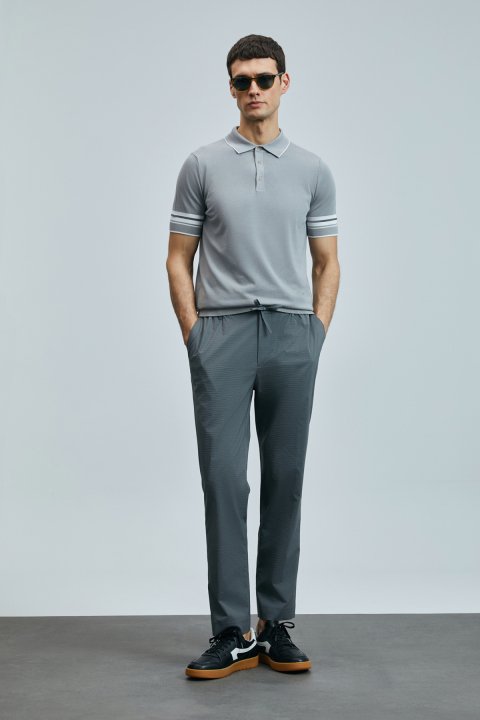 Marco Smart Erkek Chino Pantolon Slim Fit Yeşil - Lufian