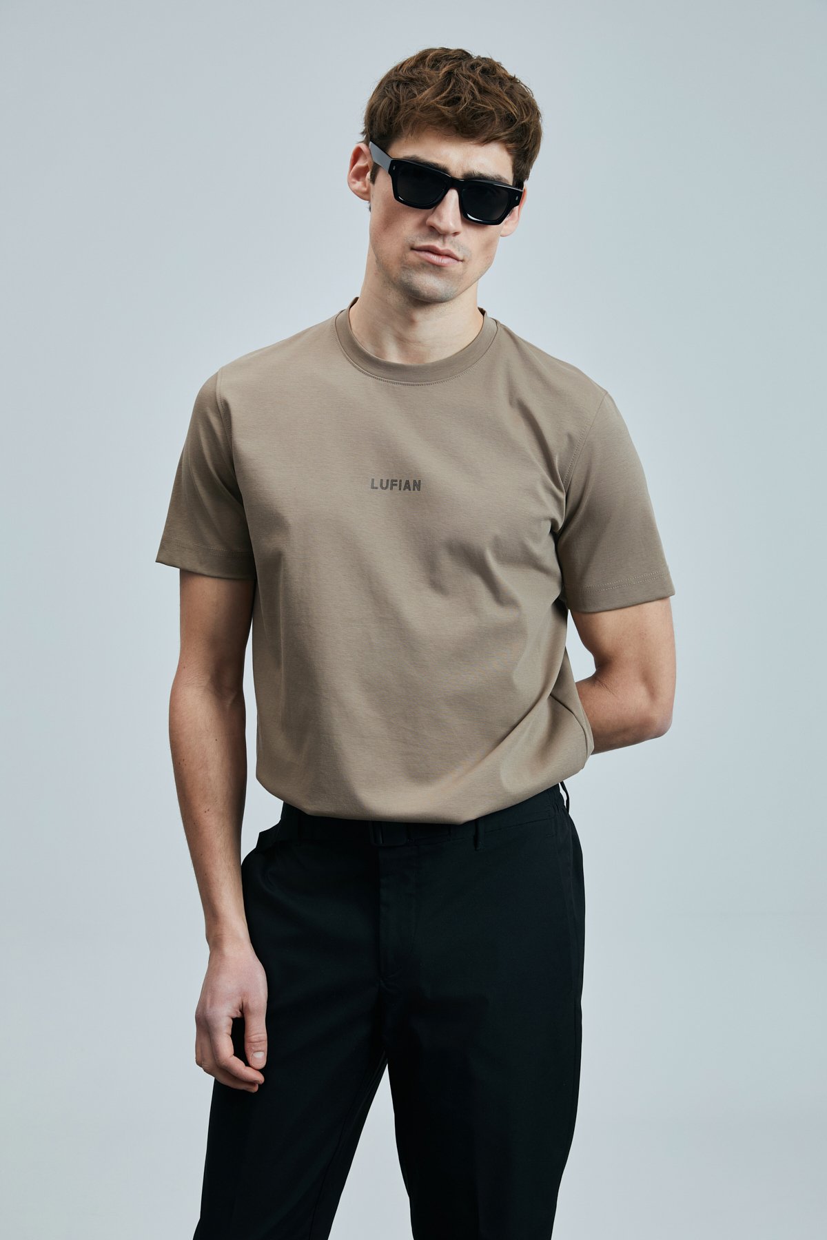 Marcus Modern Grafik T- Shirt Deve Tüyü - Lufian (1)