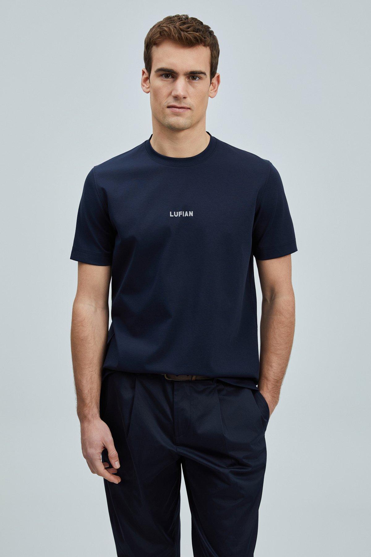 Marcus Modern Grafik T- Shirt Lacivert - Lufian (1)