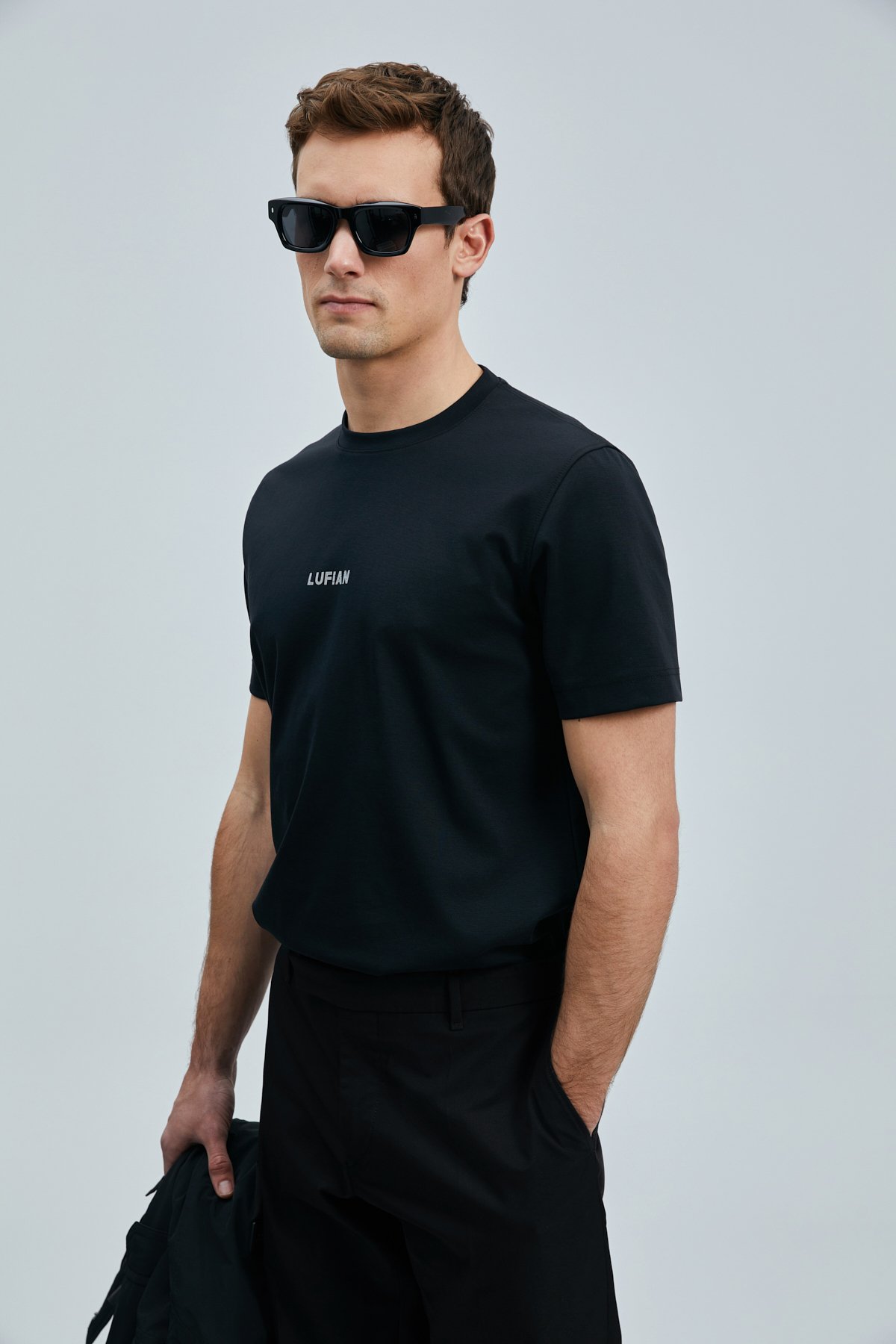 Marcus Modern Grafik T- Shirt Siyah - Lufian