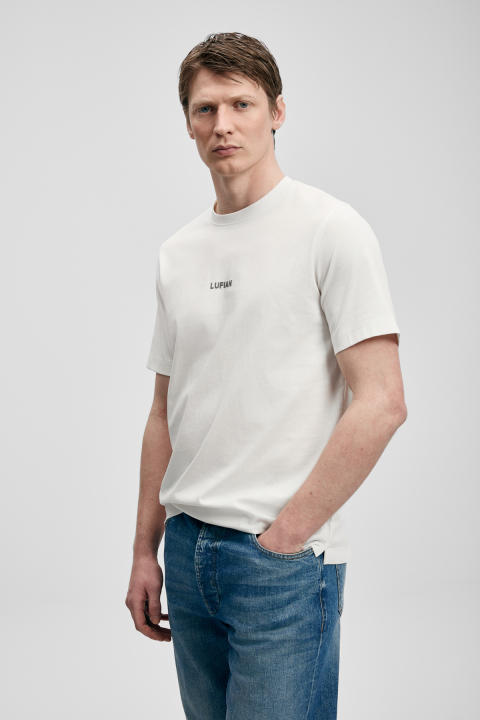 Marcus Modern Graphic T-Shirt Off White - Lufian (1)