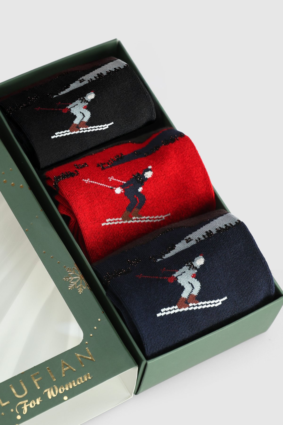 Marıa 3'lü Set Kadın Çorap Standart - Lufian (1)