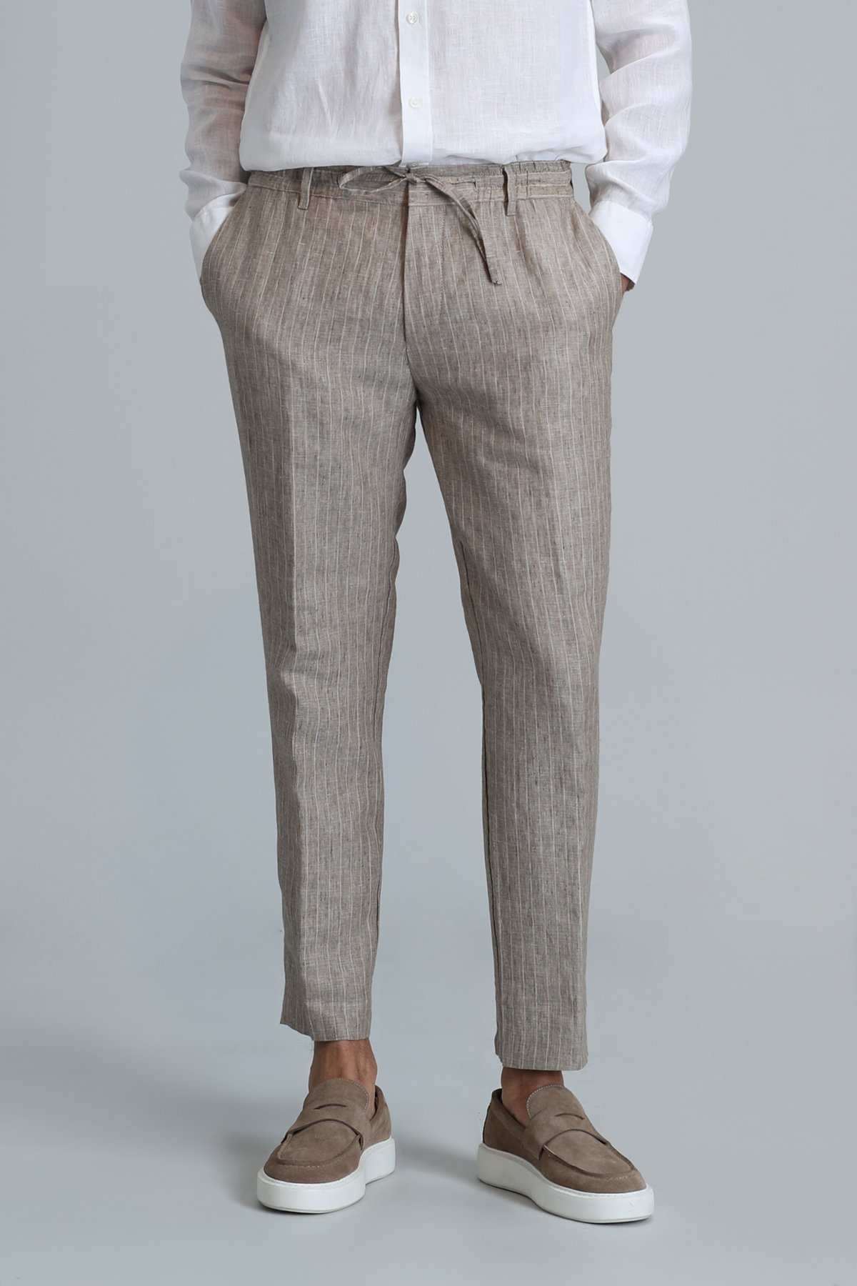 Marıo Smart Erkek Chino Pantolon Tailored Fit Bej - Lufian (1)