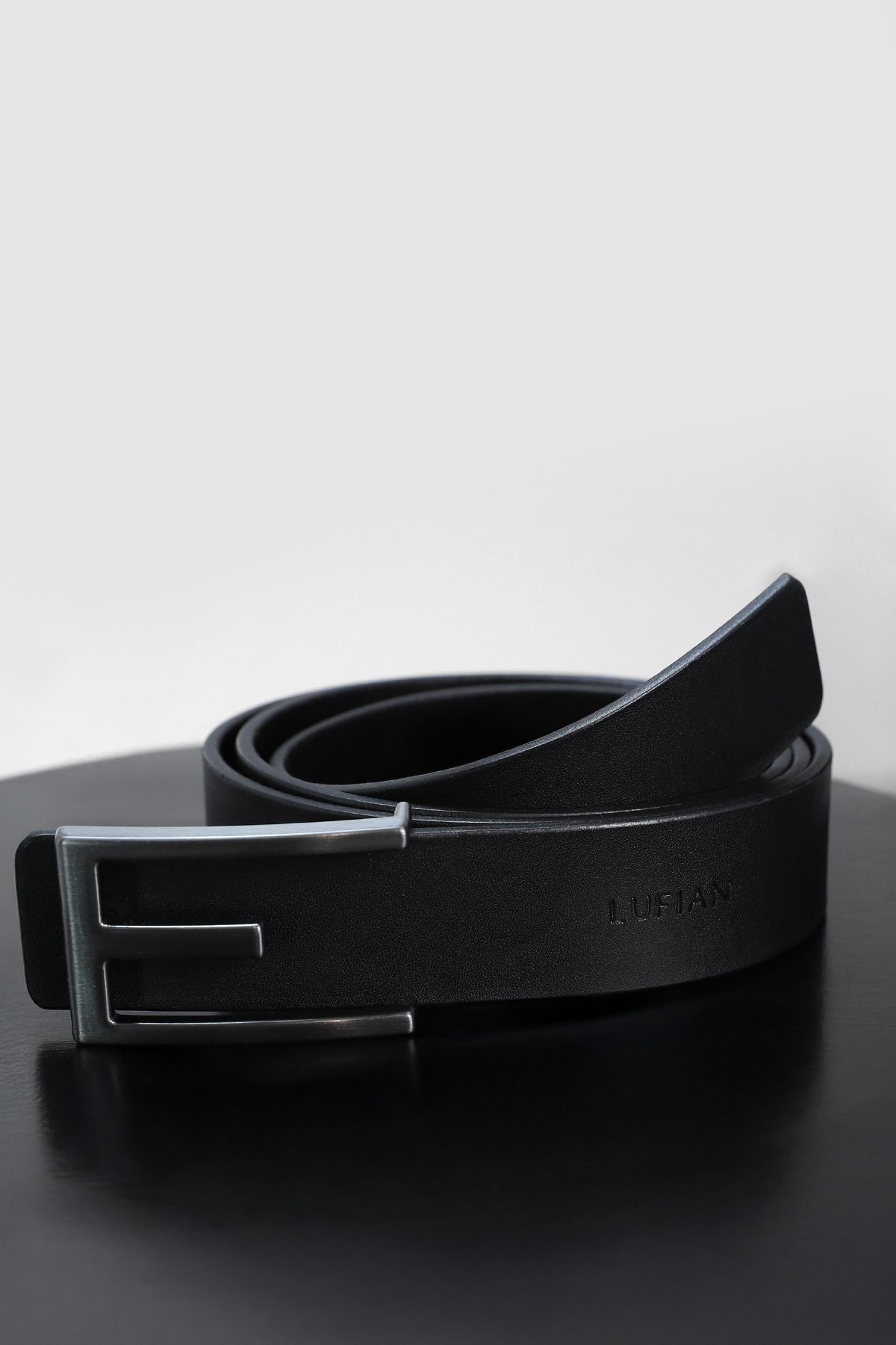 Mark Erkek Deri Kemer Siyah - Lufian (1)