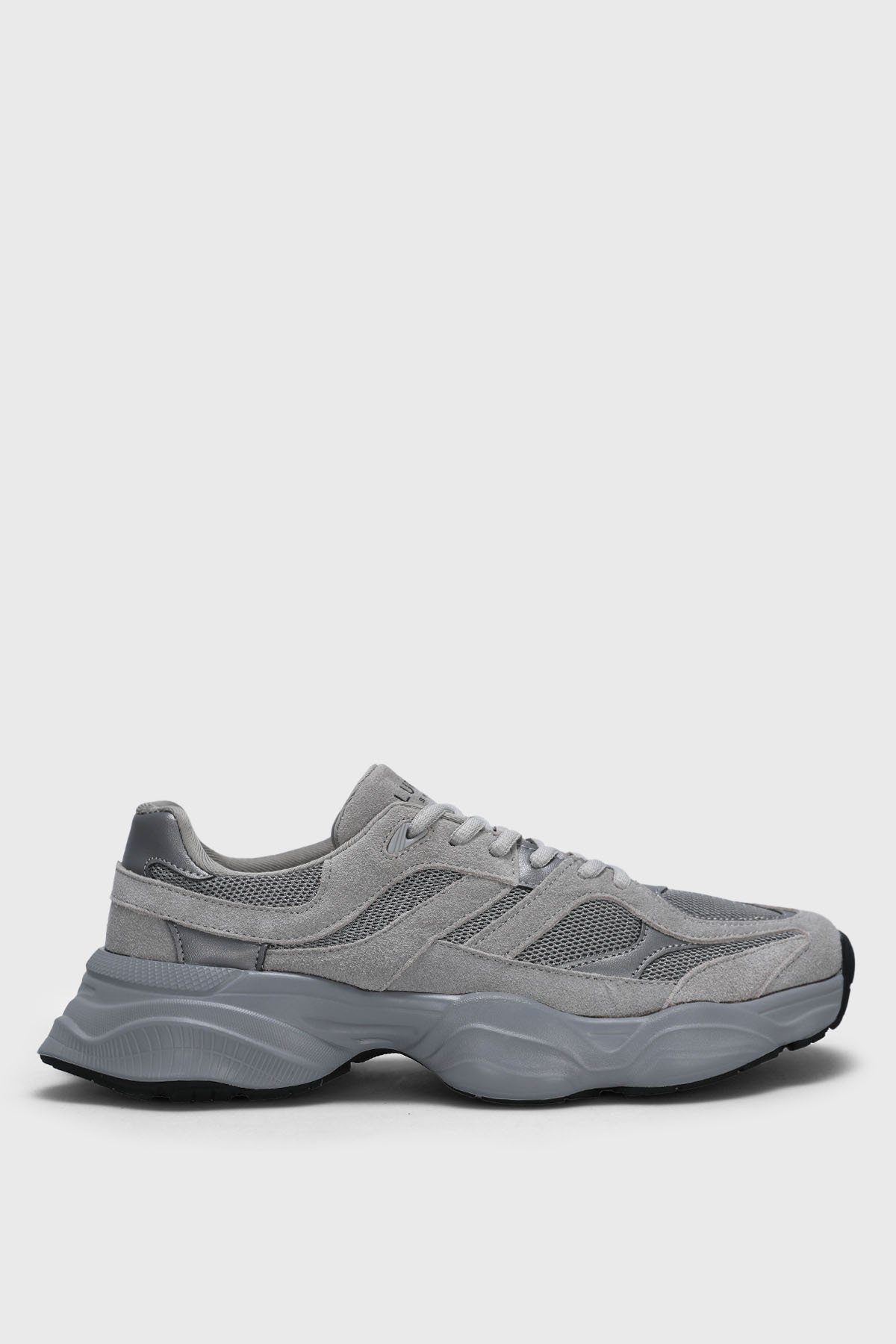 Mark Erkek Deri Sneaker Ayakkabı Gri - Lufian