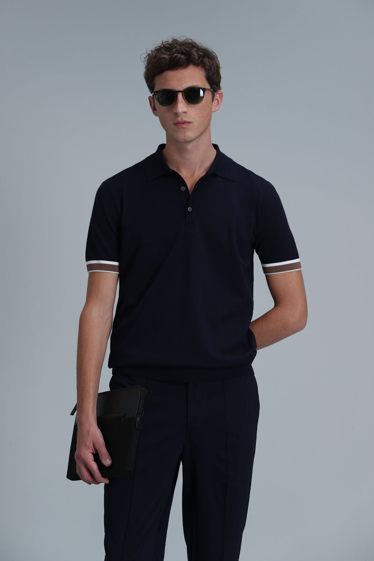 Mark Erkek Kazak Lacivert - Lufian