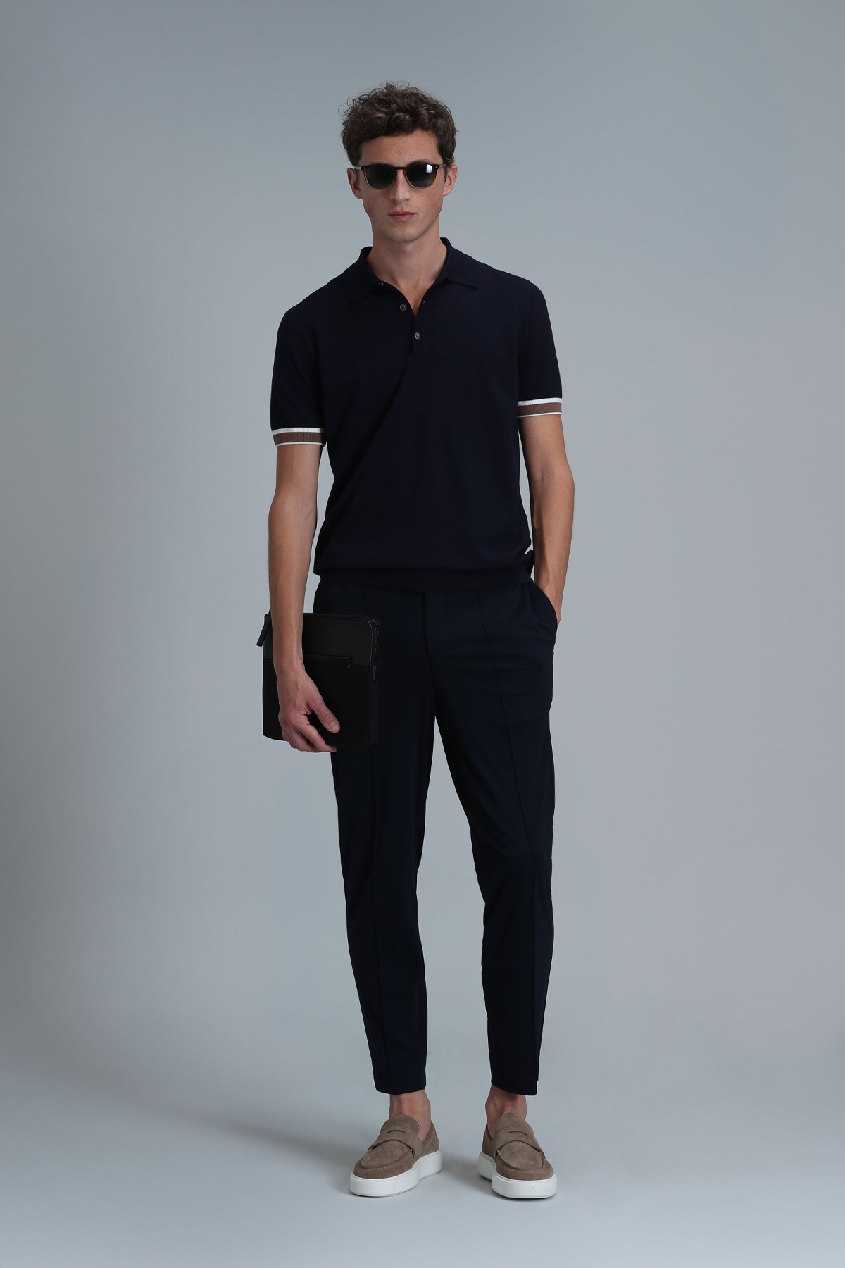 Mark Erkek Kazak Lacivert - Lufian (1)