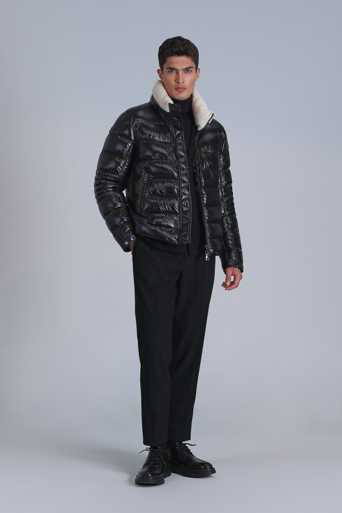 Mark Kaz Tüyü Erkek Mont Siyah - Lufian (1)