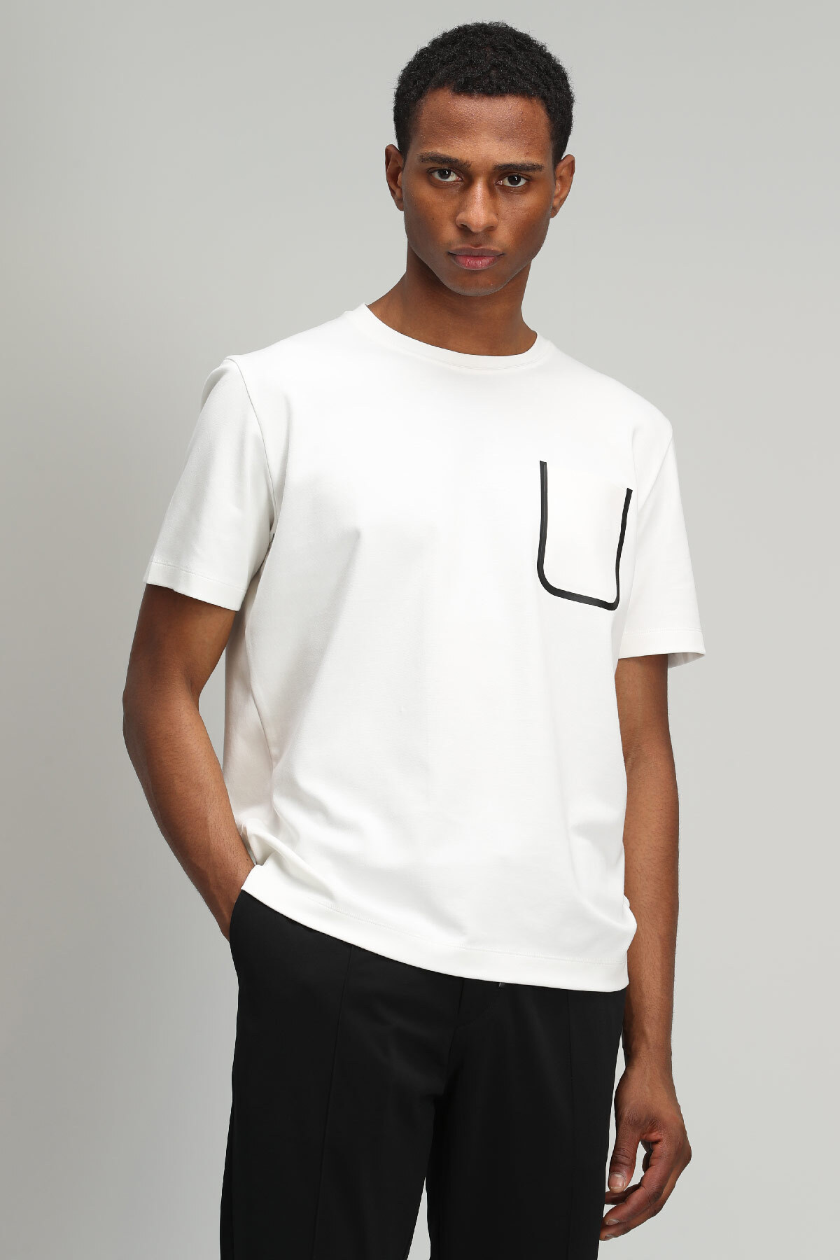 Marni Modern Grafik T- Shirt Kirik Beyaz