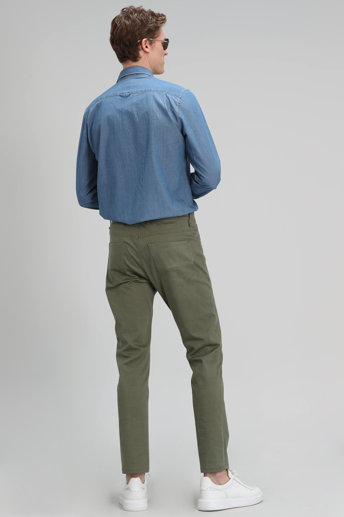 Marp Spor 5 Cep Erkek Pantolon Slim Fit Yeşil