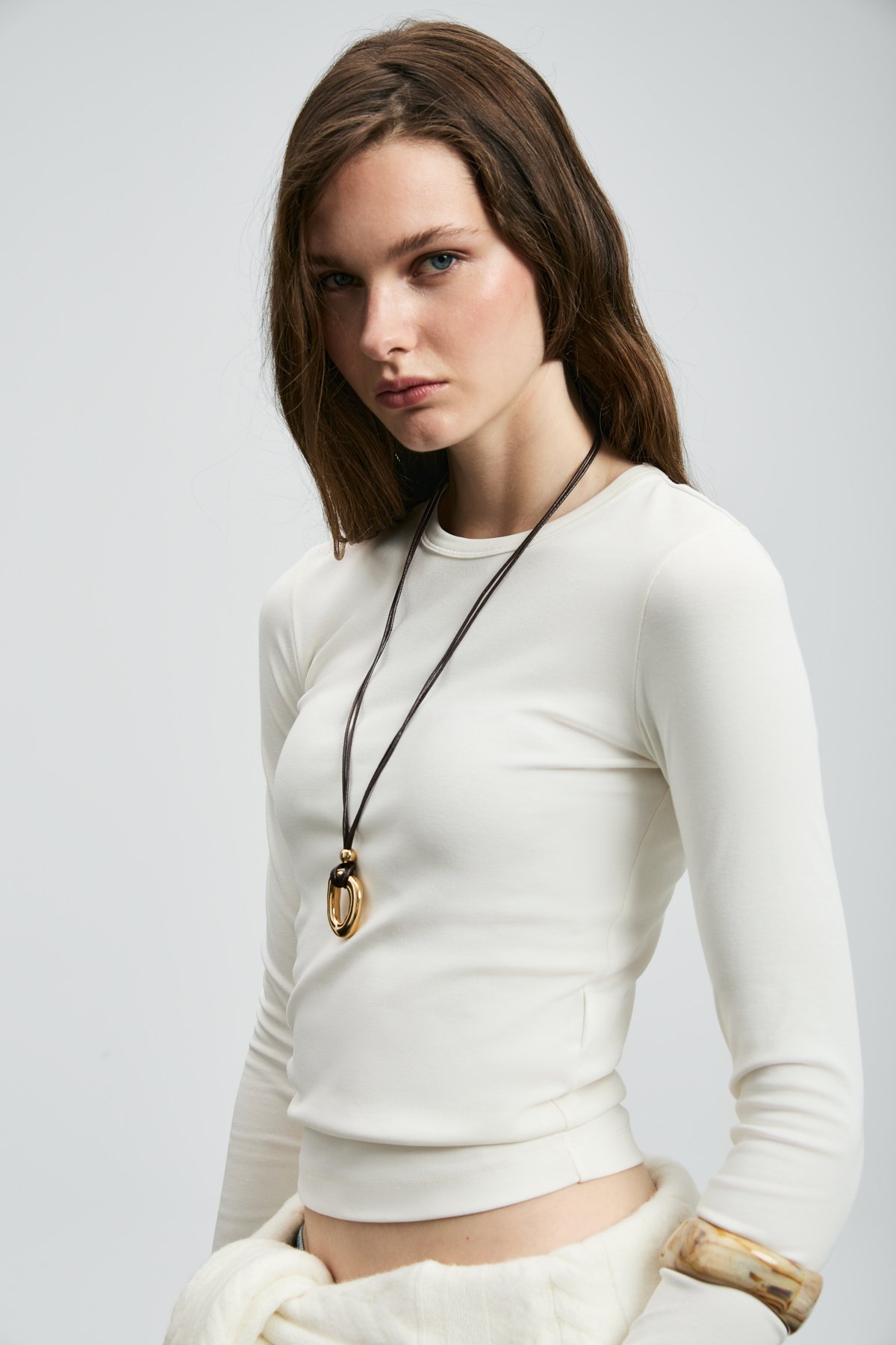 Marta Kadın T- Shırt Ekru - Lufian (1)