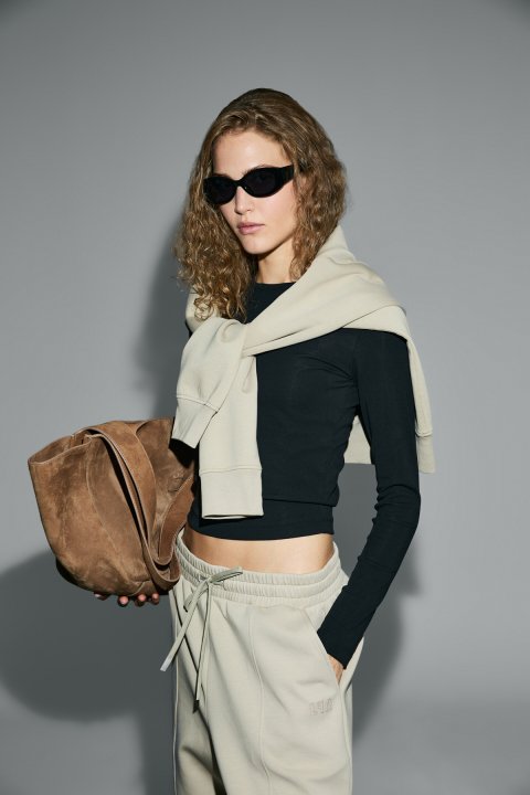 Marta Kadın T- Shırt Siyah - Lufian (1)