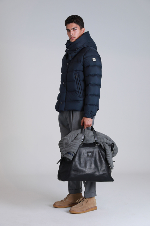 Marty Kaz Tüyü Erkek Mont Lacivert - Lufian (1)