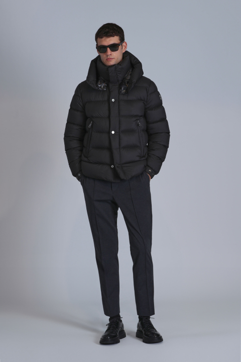 Marty Kaz Tüyü Erkek Mont Siyah - Lufian (1)