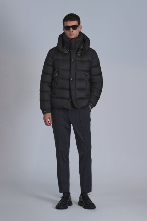 Marty Kaz Tüyü Erkek Mont Siyah - Lufian