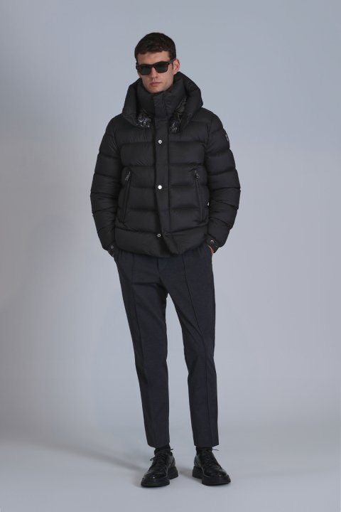 Marty Kaz Tüyü Erkek Mont Siyah - Lufian (1)