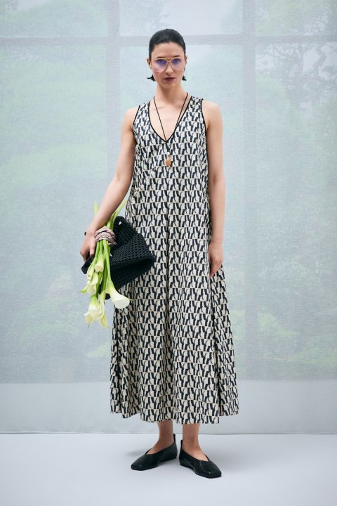 Maskov Kadın Elbise Bej - Lufian