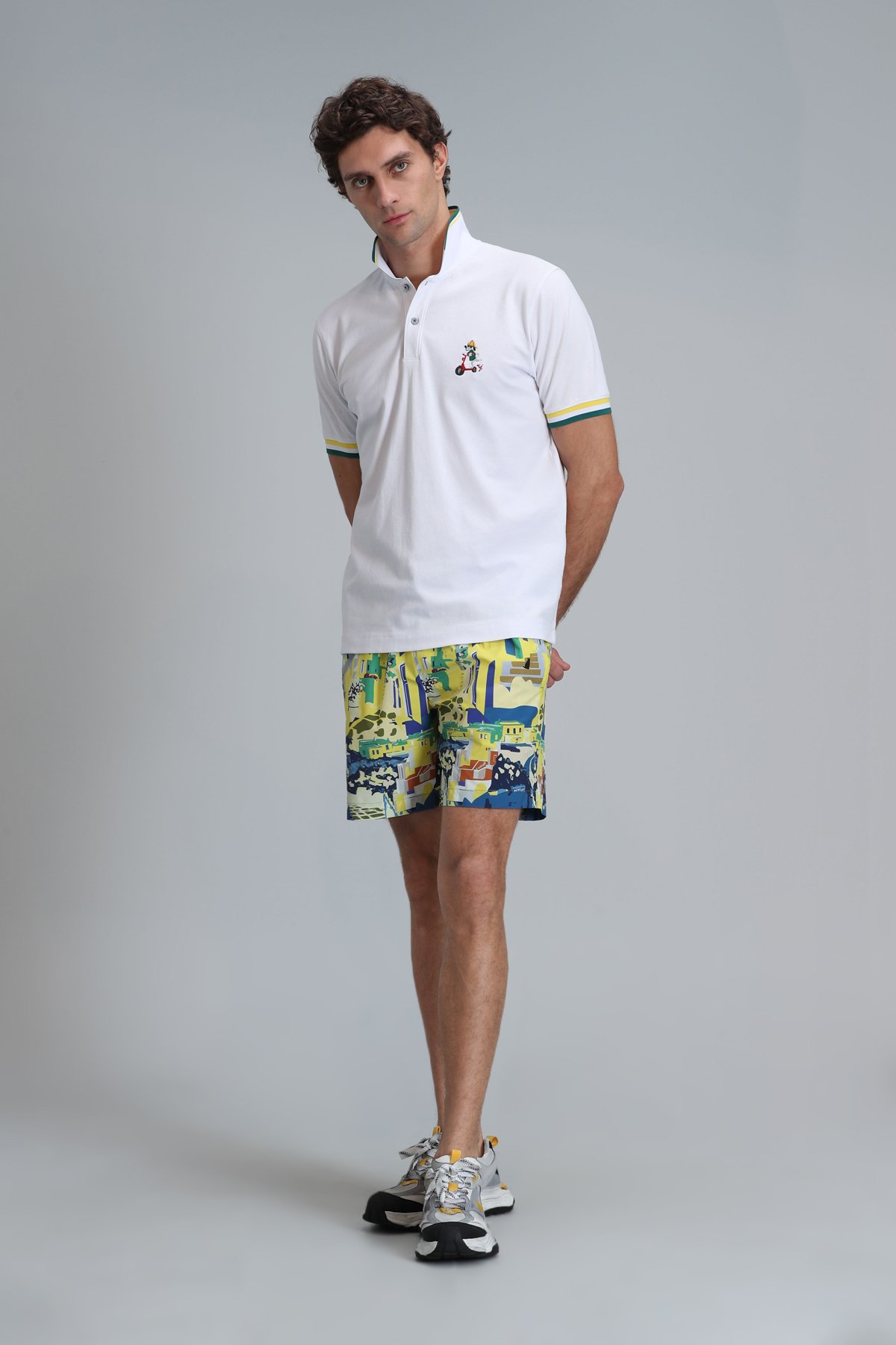 Match Smart Erkek Polo Tişört Beyaz - Lufian (1)