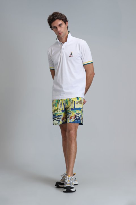 Match Smart Erkek Polo Tişört Beyaz - Lufian (1)