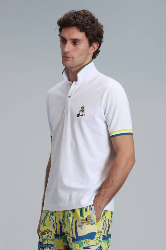 Match Smart Erkek Polo Tişört Beyaz - 5