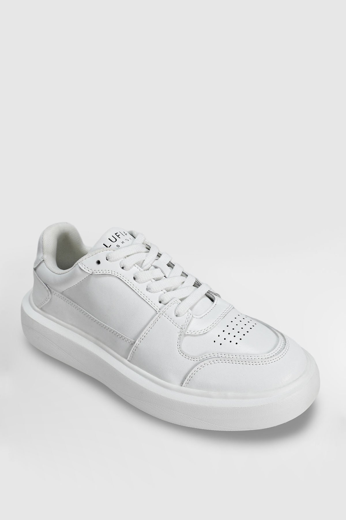 Mateas Erkek Deri Sneaker Ayakkabı Beyaz - Lufian (1)