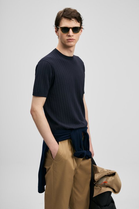 Mateo Men's Coolmax® Sweater Dark Navy Blue - Lufian (1)
