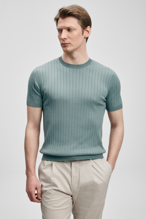 Mateo Men's Coolmax® Sweater Smoke Green - Lufian