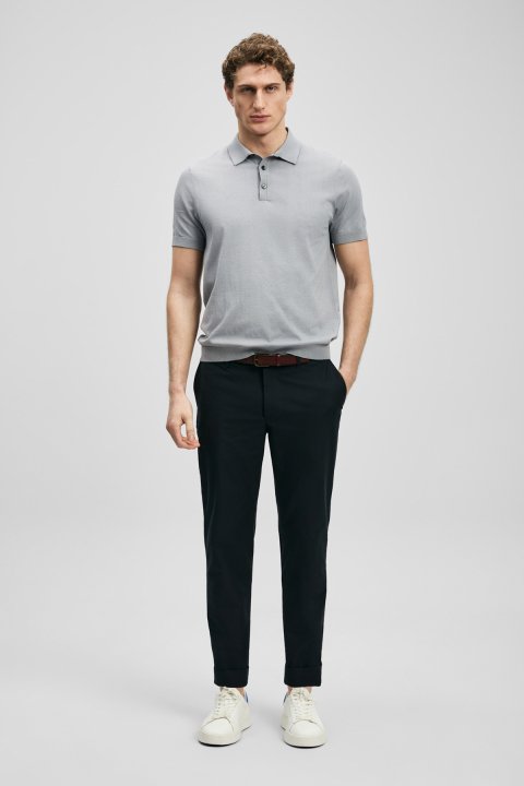 Mathias Smart Erkek Chino Pantolon Slim Fit Lacivert - Lufian