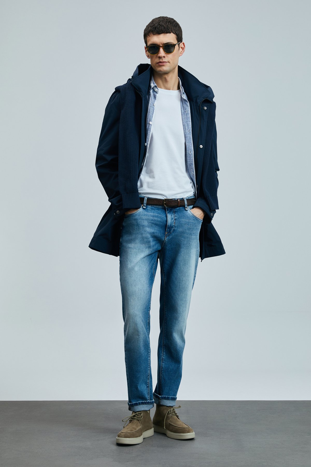 Mattıas Smart Jean Erkek Pantolon Slim Fit Mavi - Lufian