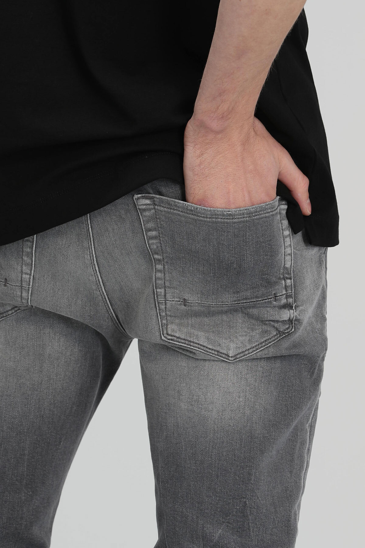 Mauss Smart Jean Erkek Pantolon Slim Fit Açık Gri