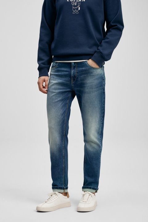Max Smart Jeans Men's Trousers Slim Fit Blue - Lufian (1)