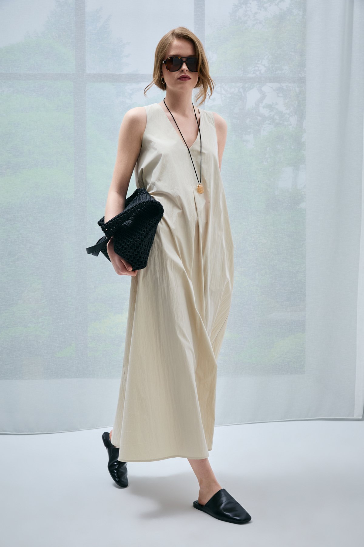 Maya Kadın Elbise Ekru - Lufian