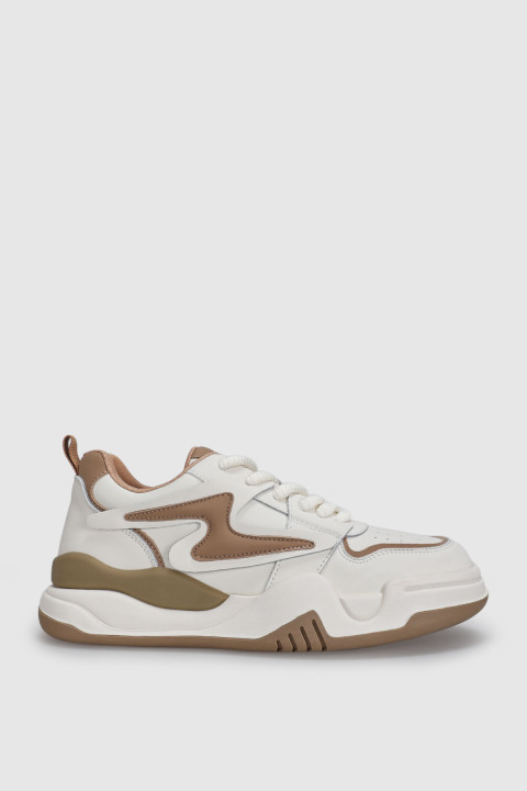Maya Kadın Sneaker Ayakkabı Bej - Lufian (1)