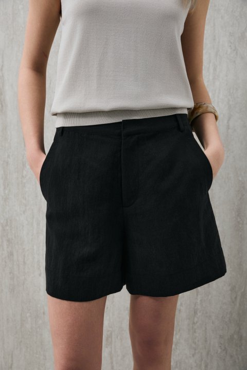 Megan Kadın Şort Siyah - Lufian (1)