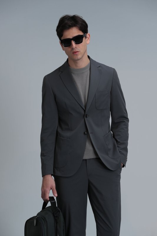 Mex Spor Erkek Blazer Ceket Slim Fit Yeşil