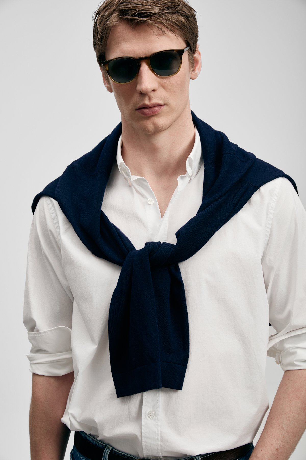 Men Basic Shirt Regular Fıt Whıte - LUFIAN