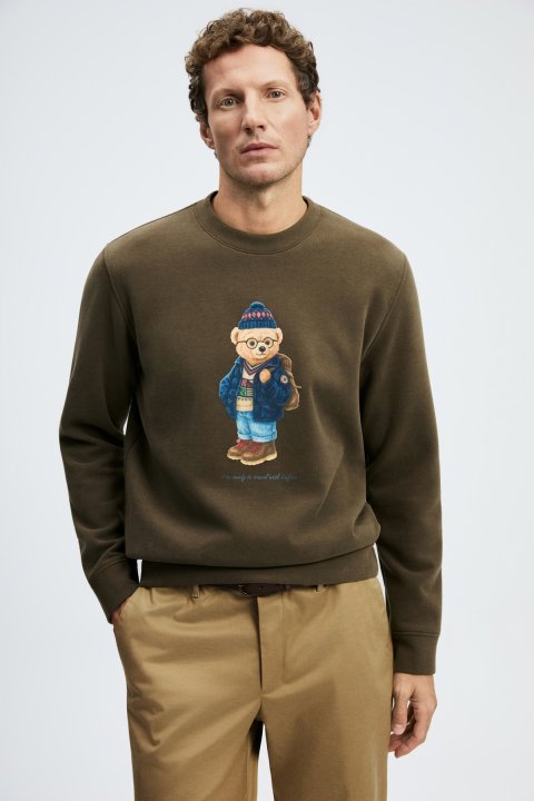 Male Sweatshirt Brown - Lufian