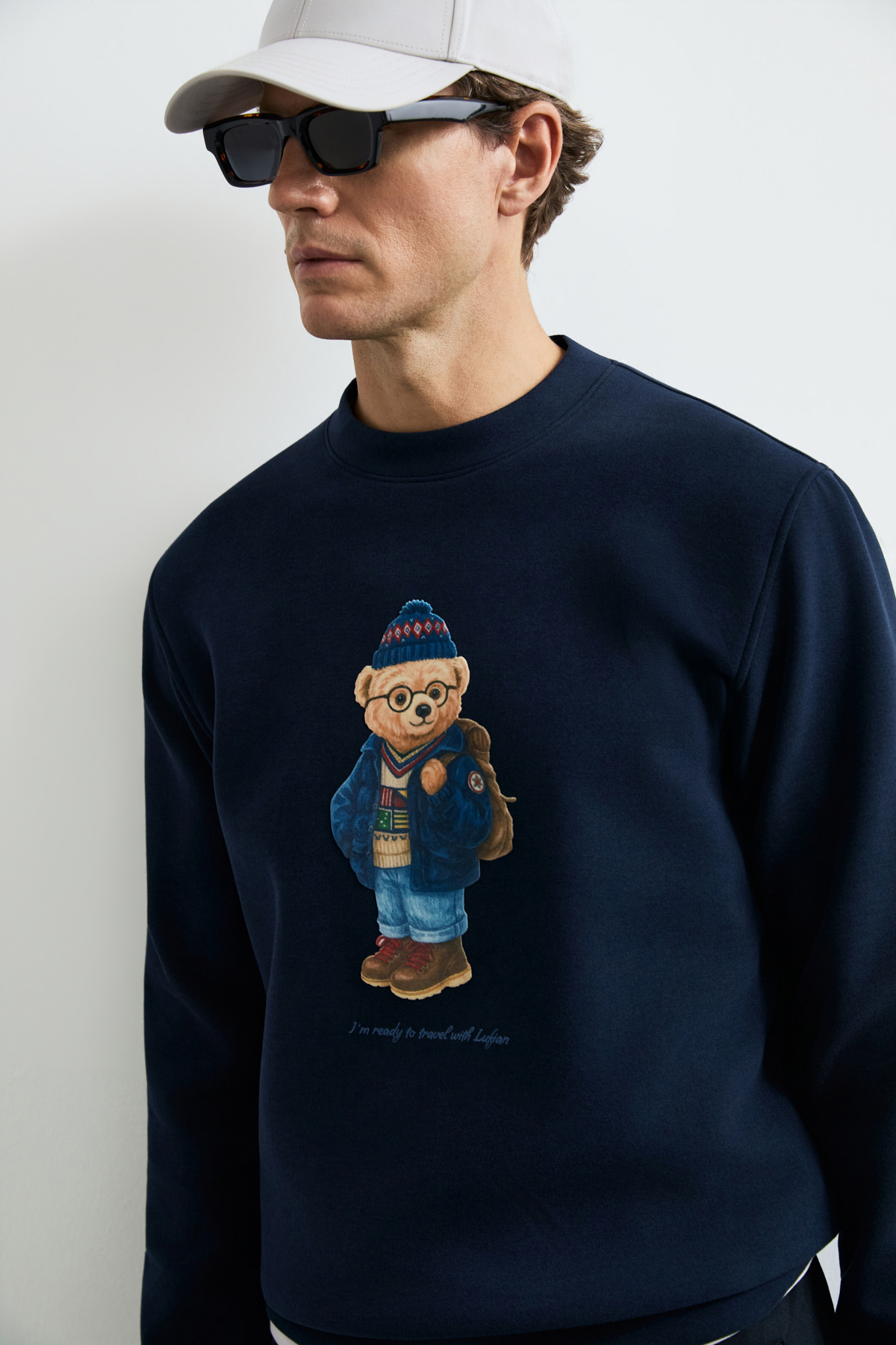 Mıles Erkek Sweatshirt Lacivert - Lufian